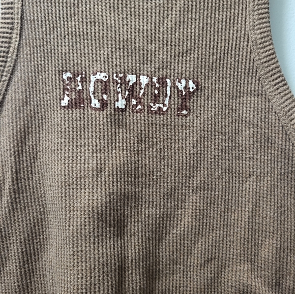 OG Babe "Howdy" brown Crop top Size S - Picture 4 of 6